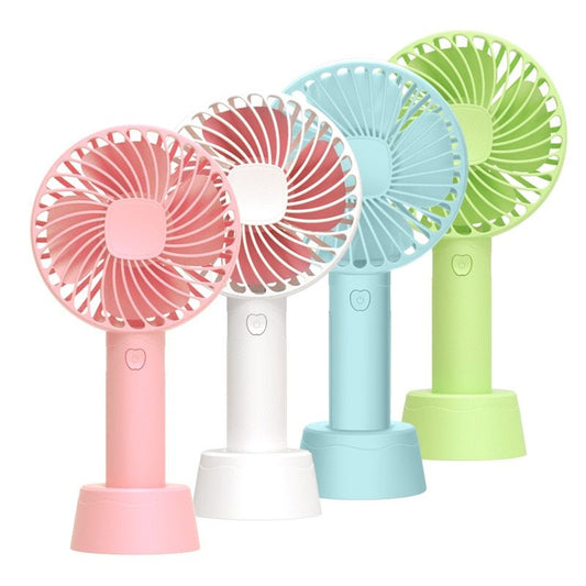 Portable Hand Held Fan Office Desktop Multifunctional Folding Double Headed Small Electric Fan With A Neck Lanyard