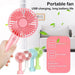 Portable Hand Held Fan Office Desktop Multifunctional Folding Double Headed Small Electric Fan With A Neck Lanyard