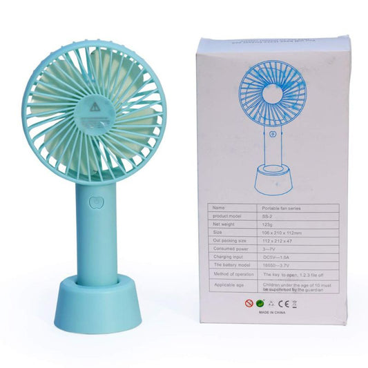 Portable Hand Held Fan Office Desktop Multifunctional Folding Double Headed Small Electric Fan With A Neck Lanyard