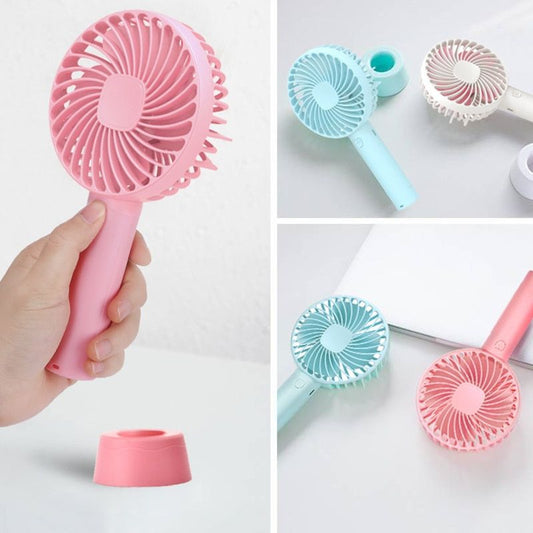 Portable Hand Held Fan Office Desktop Multifunctional Folding Double Headed Small Electric Fan With A Neck Lanyard