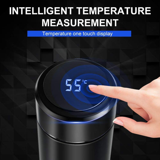 Smart Thermos Water Bottle LED Digital Temperature Water Bottle Display Stainless Steel Coffee Thermal Vaccum Mug Intelligent Insulation Cups Vacuum Flask Temperature Bottles